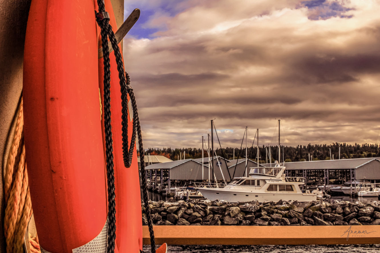 Lifesaver in Edmonds Dock | Edmonds, Washington, USA